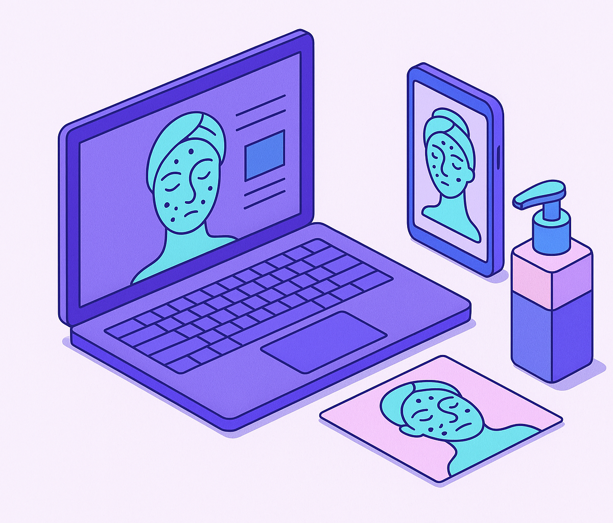 Cover illustration for “What AI Skin Tools Can and Cannot Diagnose”