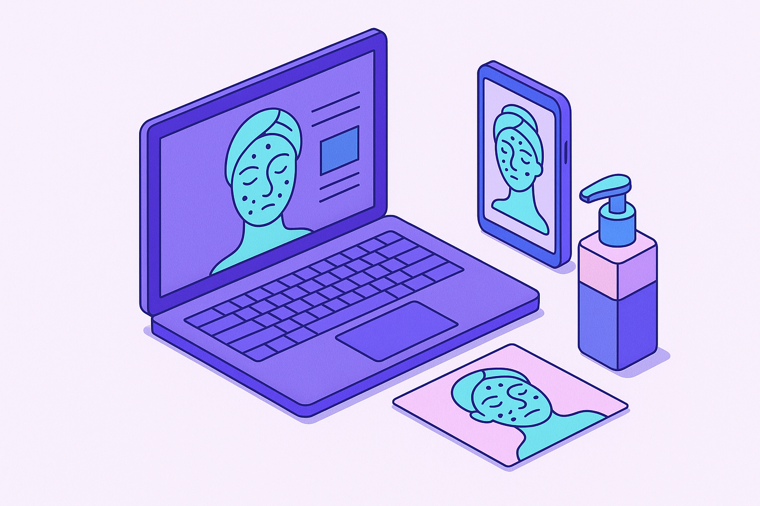 Cover illustration for “What AI Skin Tools Can and Cannot Diagnose”