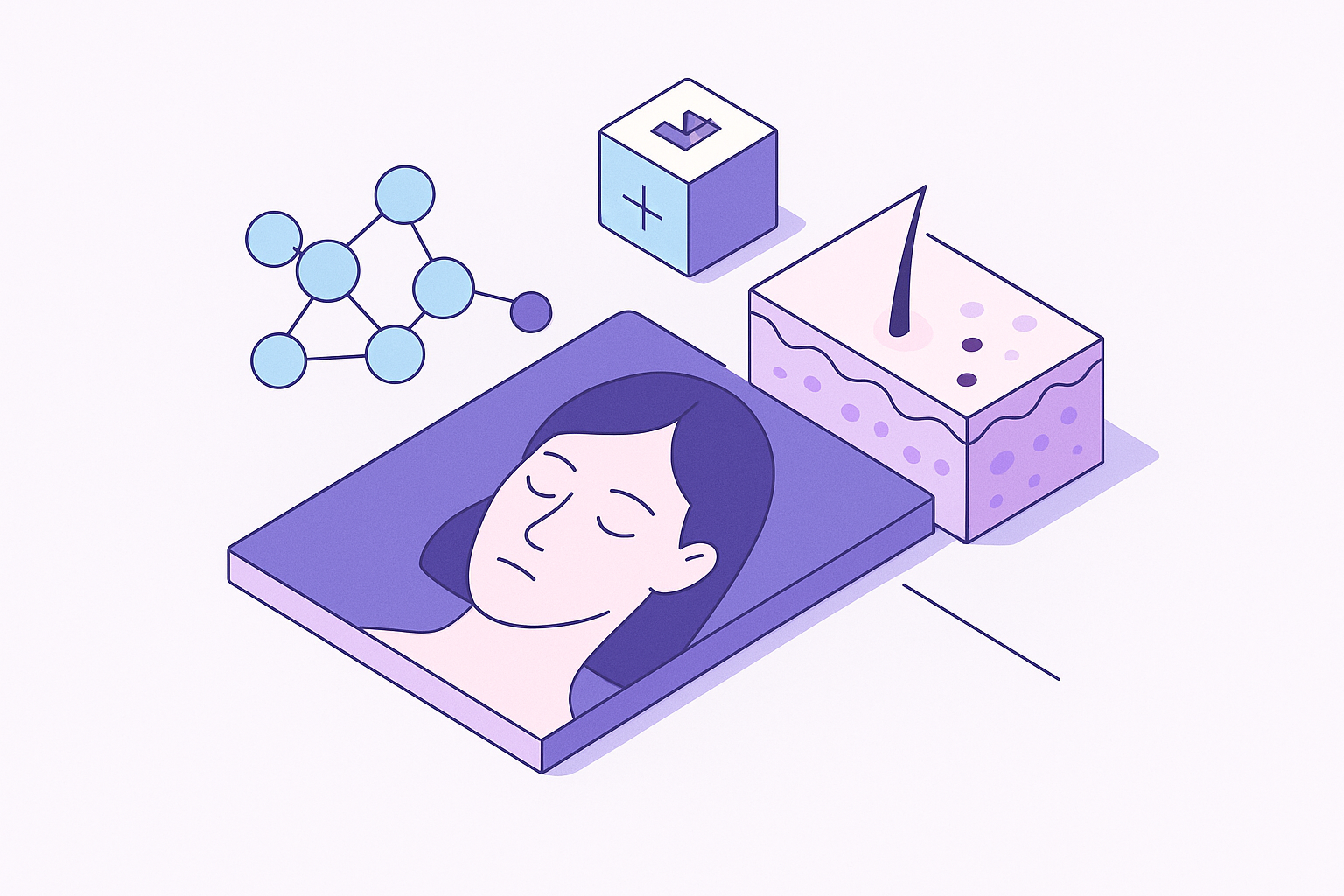 Cover illustration for “How Hormonal Changes Alter Skin Type and Behavior”