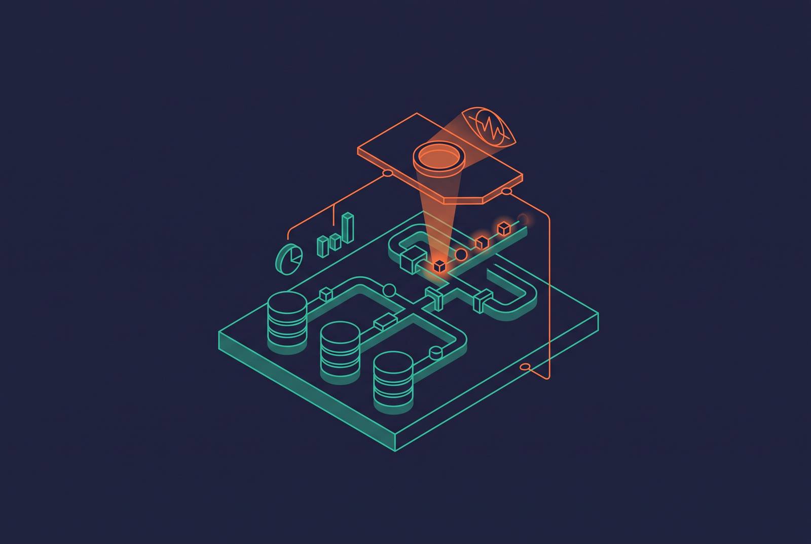 Cover illustration for “Observability for AI Agent Database Query Pipelines”