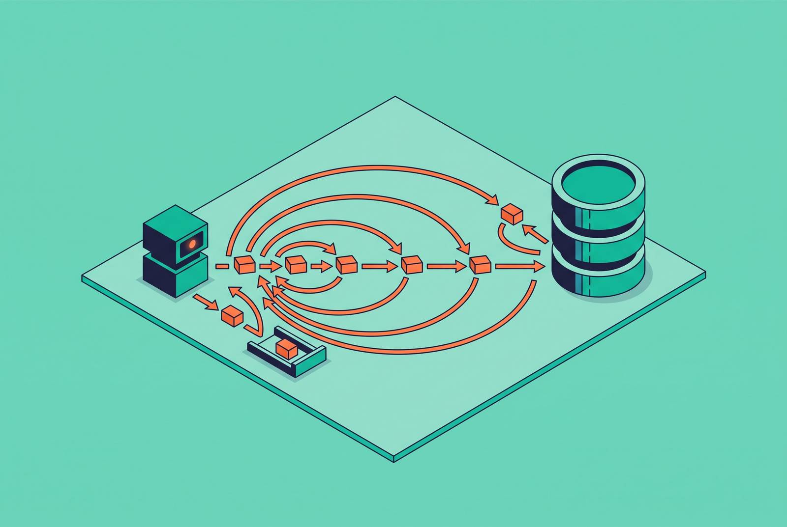 Cover illustration for “Retry and Backoff Strategies for Agent-Issued Analytical Queries”
