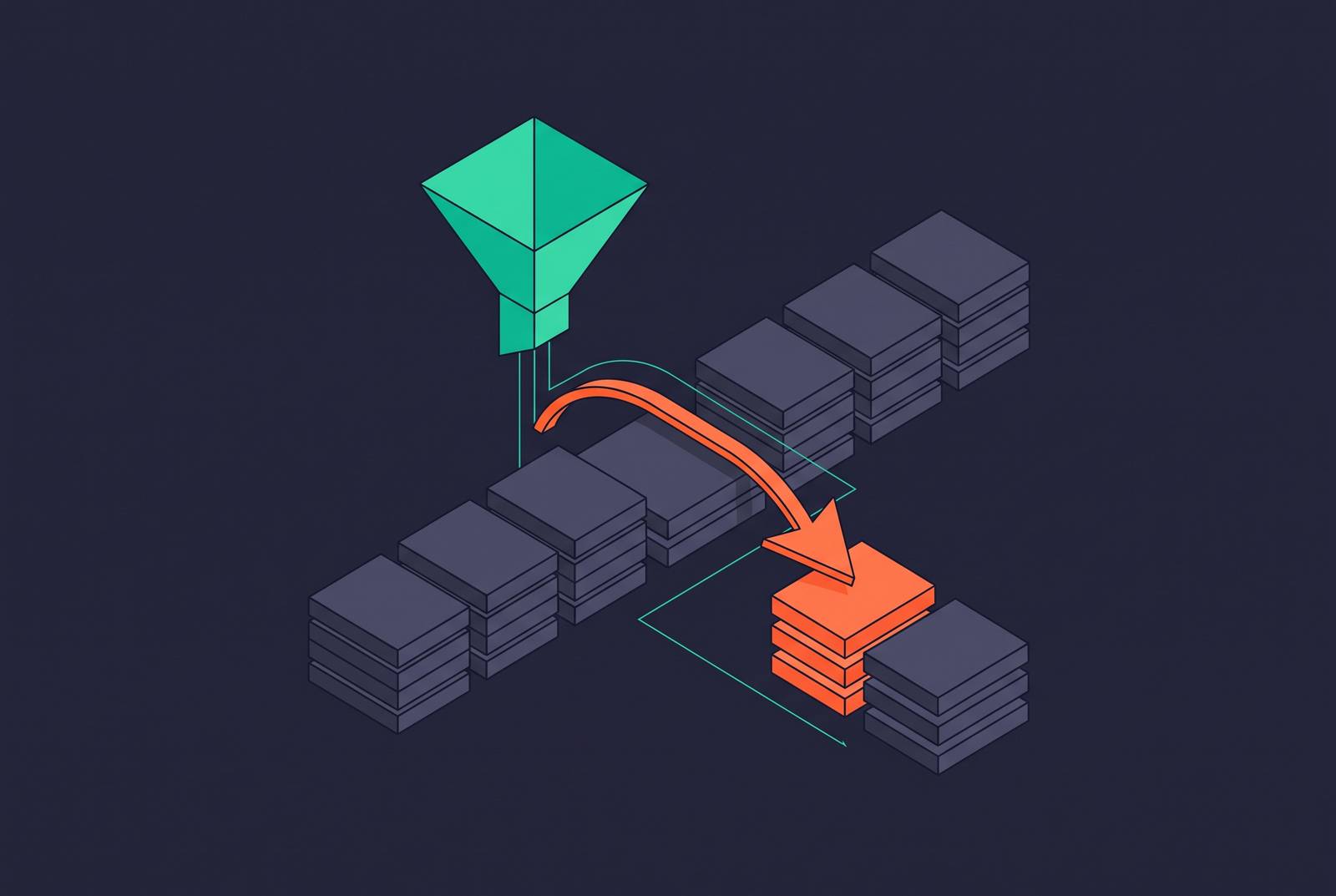 Cover illustration for “Predicate Pushdown and Primary Key Skipping in MergeTree Queries”