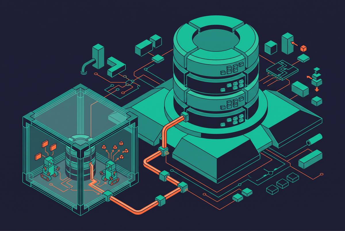 Cover illustration for “Sandboxed Branching for Agent Experiments on Production Data”