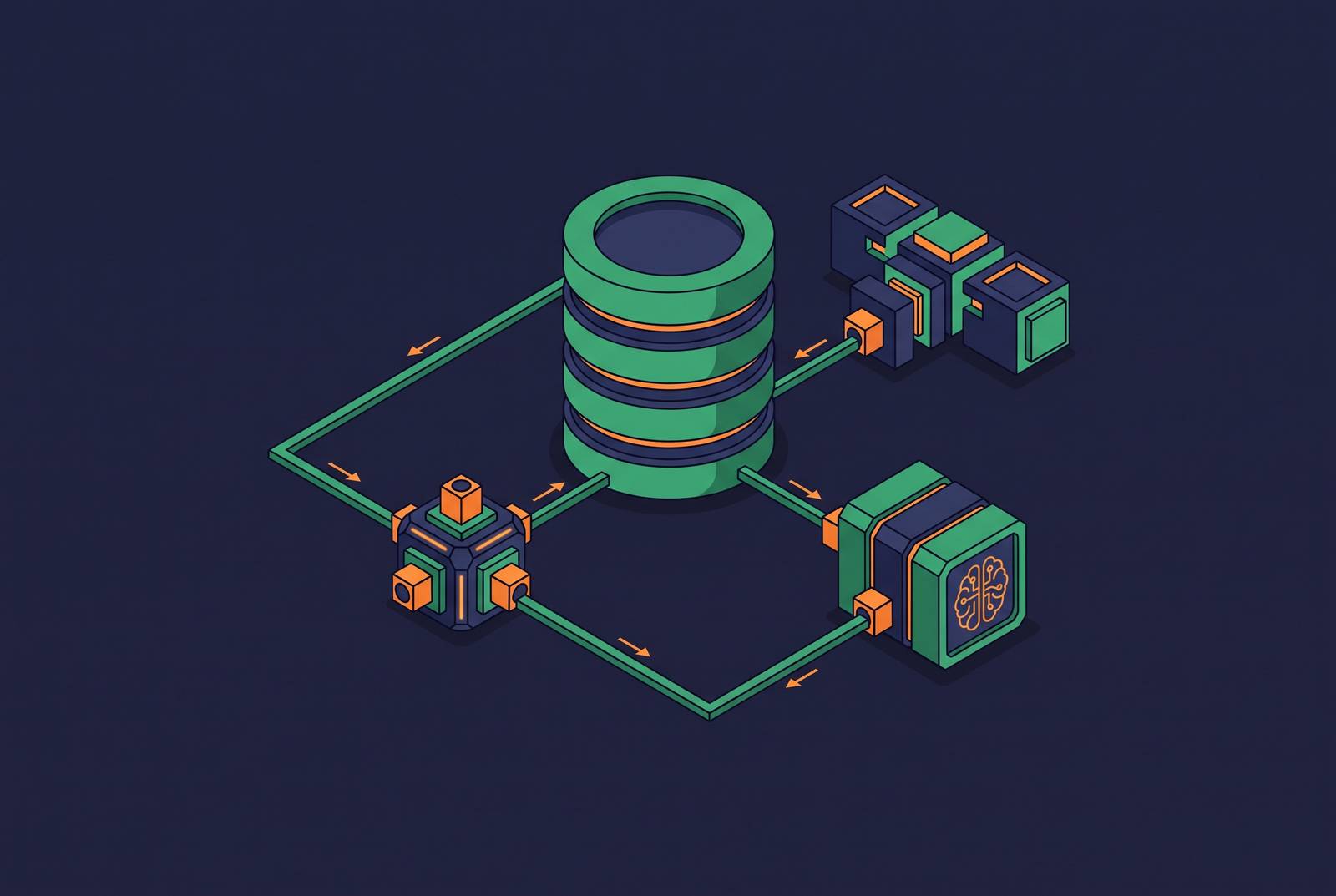 Cover illustration for “Model Context Protocol Architecture for Database Query Tools”