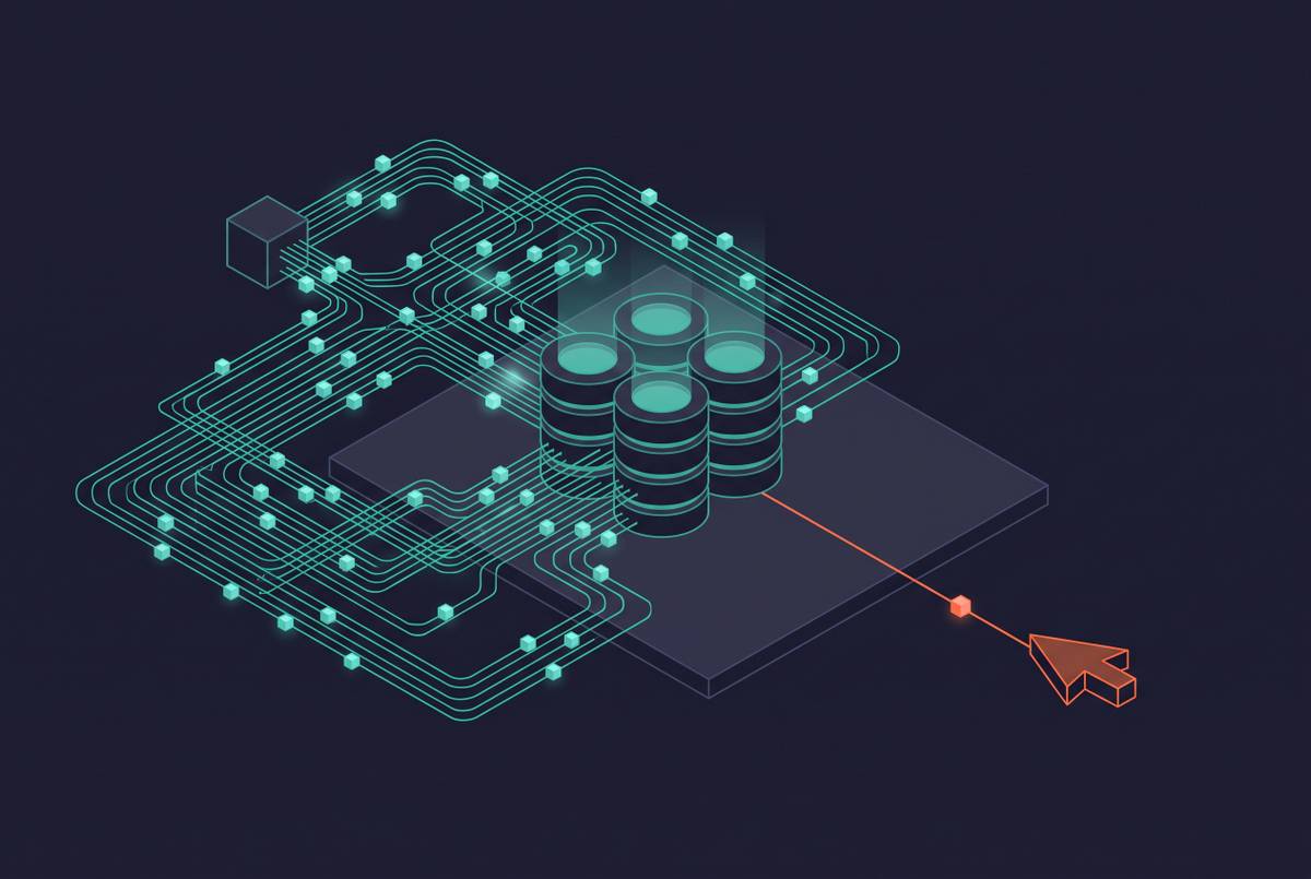 Cover illustration for “Agentic vs Human Query Patterns in Production Analytics”