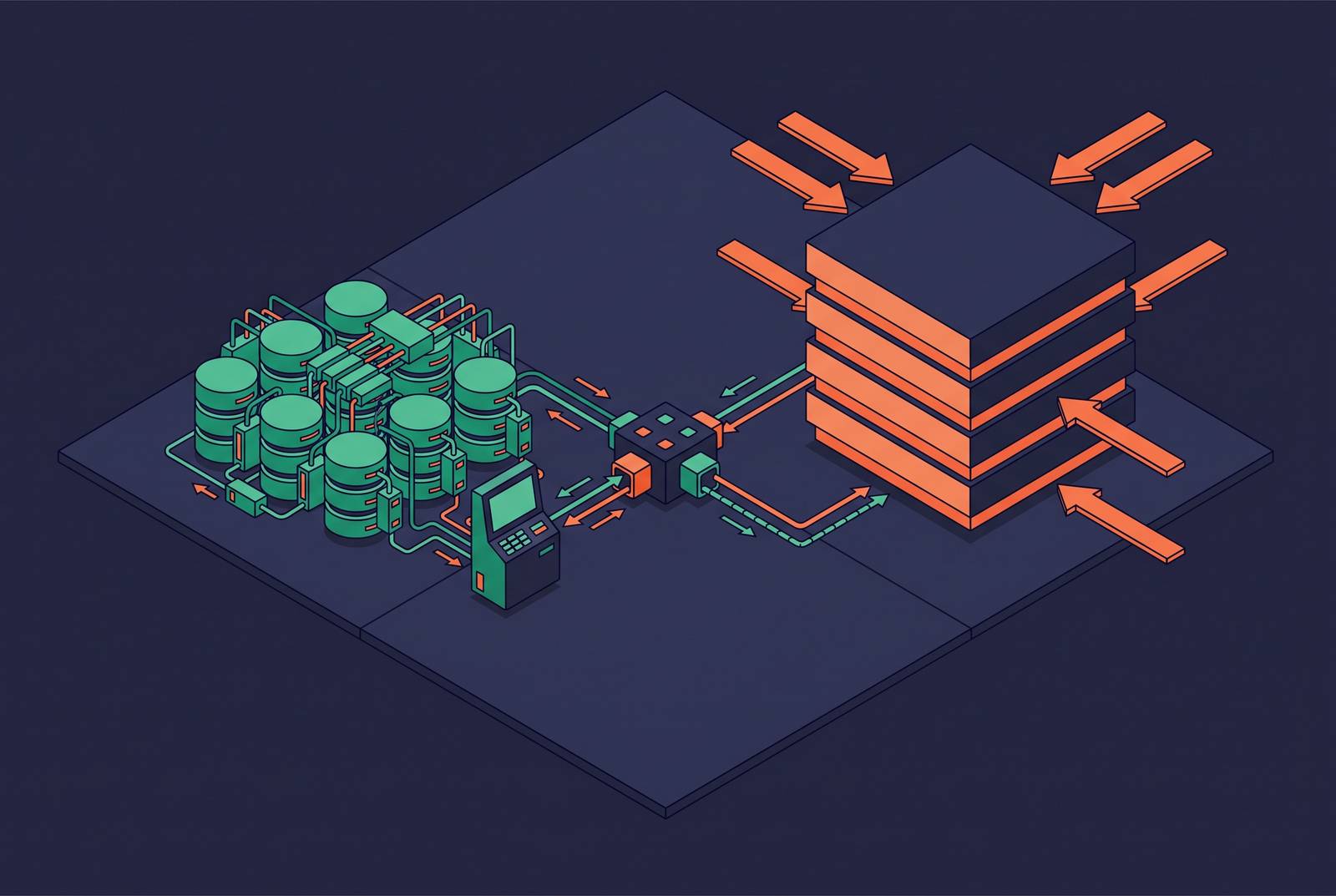 Cover illustration for “OLAP vs OLTP Architecture Fit for Real-Time Customer-Facing Products”