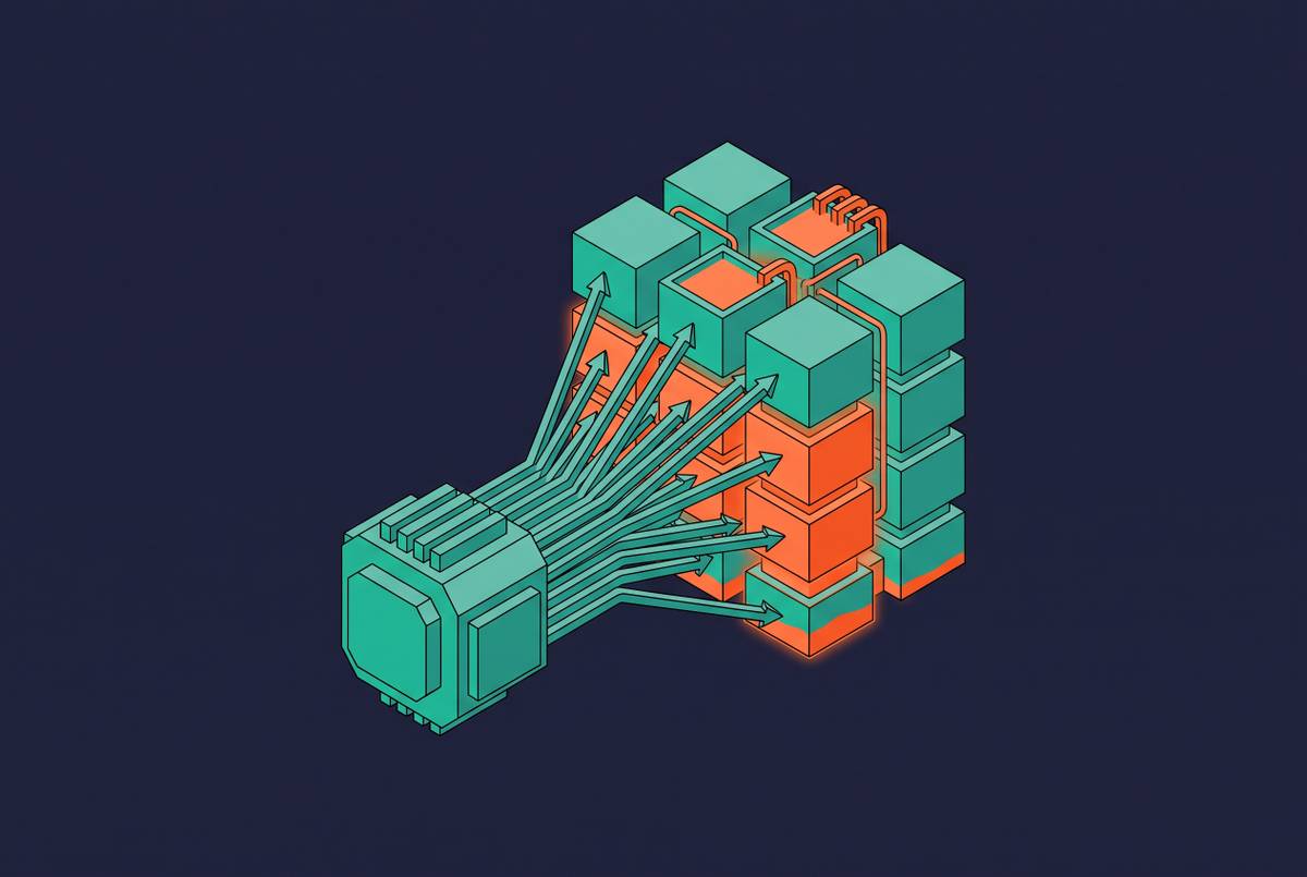 Cover illustration for “What Happens to Cache and Latency When an Agent Fires 50 Queries at Once”