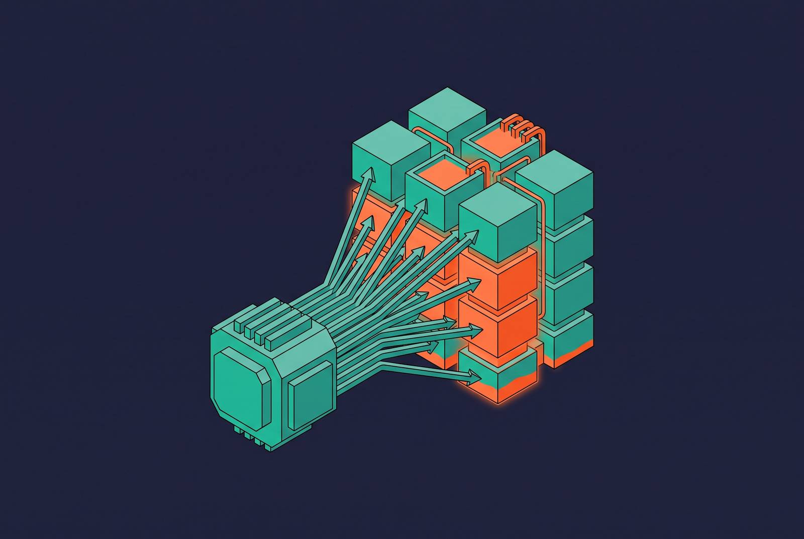 Cover illustration for “What Happens to Cache and Latency When an Agent Fires 50 Queries at Once”