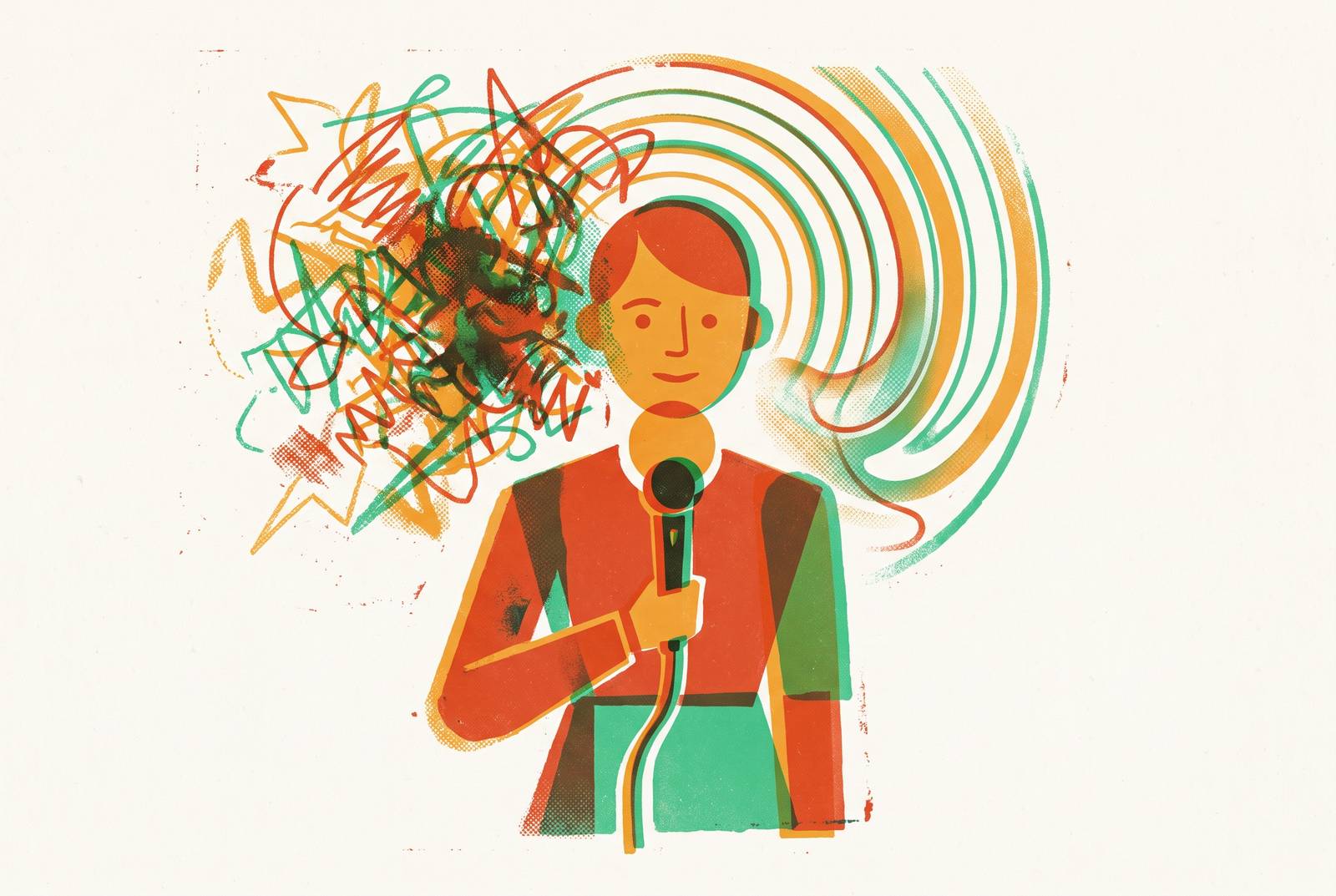Cover illustration for “Public Speaking Anxiety Treatment Options”