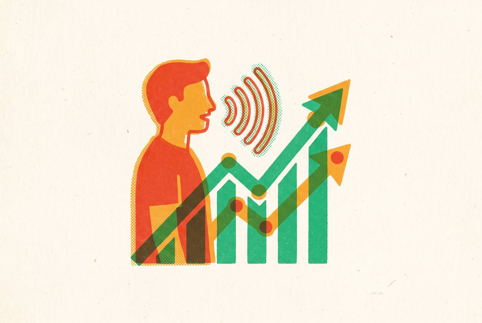 Cover illustration for “Tracking Speaking Progress Without a Coach”
