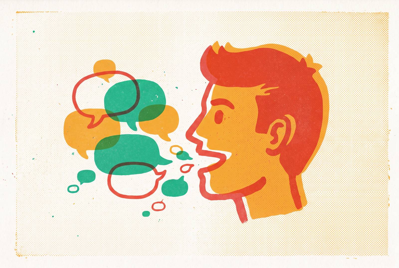 Cover illustration for “Why People Use Filler Words and How to Stop”