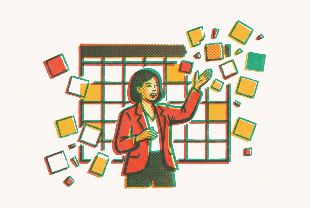 Cover illustration for “Public Speaking Programs for Young Professionals Who Hate Scheduled Meetings”