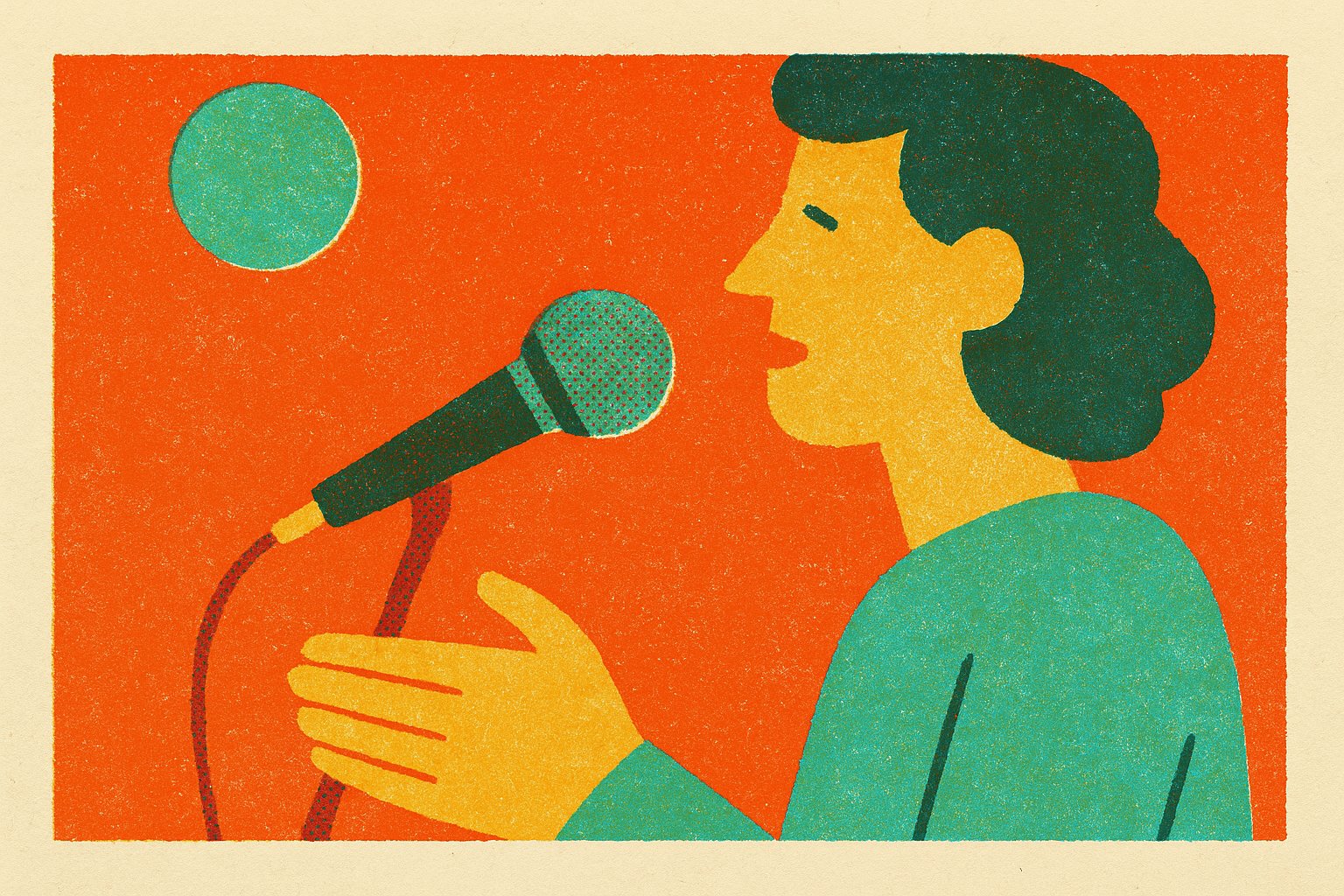 Cover illustration for “Advice for Public Speaking at Open Mic Nights”
