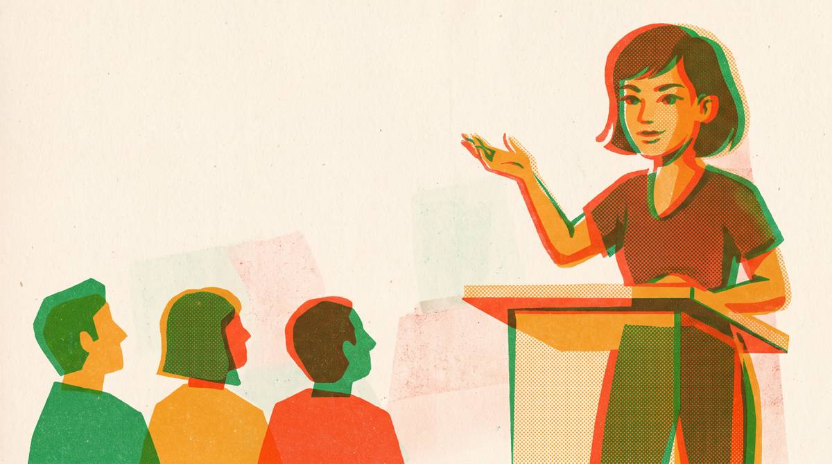 Cover illustration for “Debate Clubs as a Path to Confident Speaking”