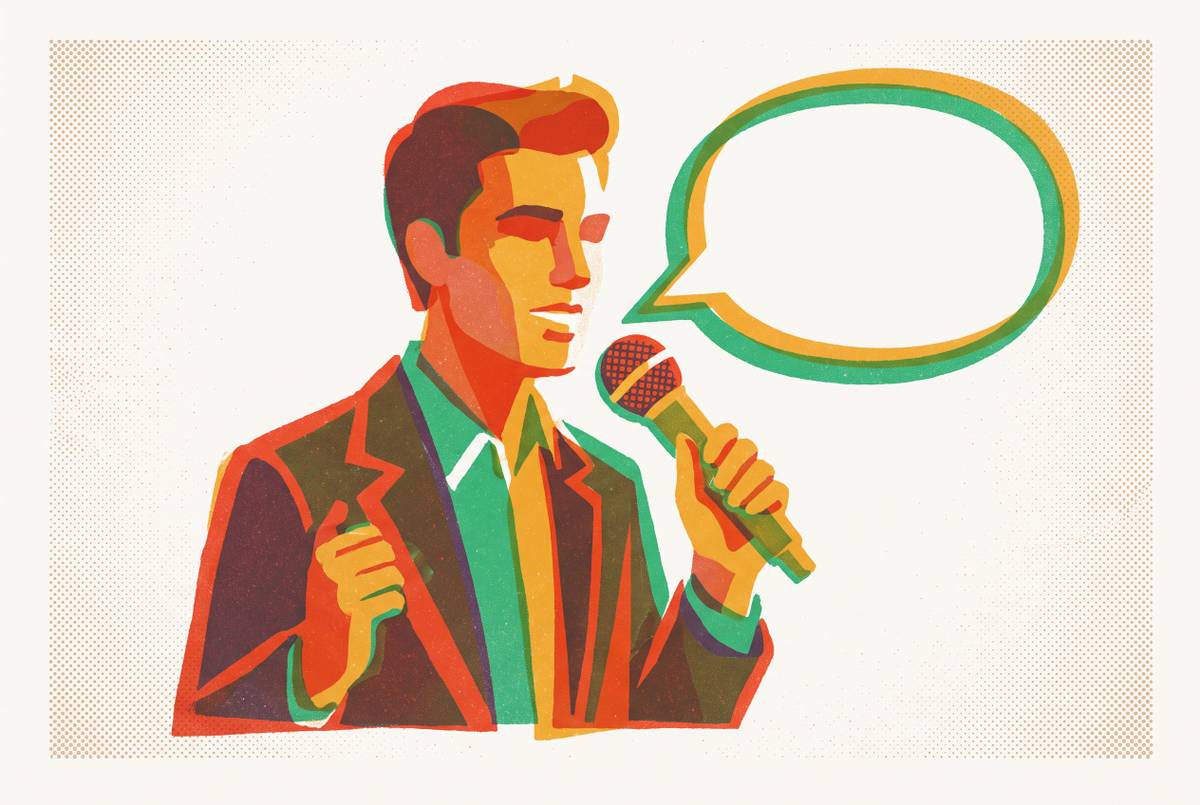Cover illustration for “The One-Week Speaking Confidence Plan for Professionals With an Interview on the Calendar”