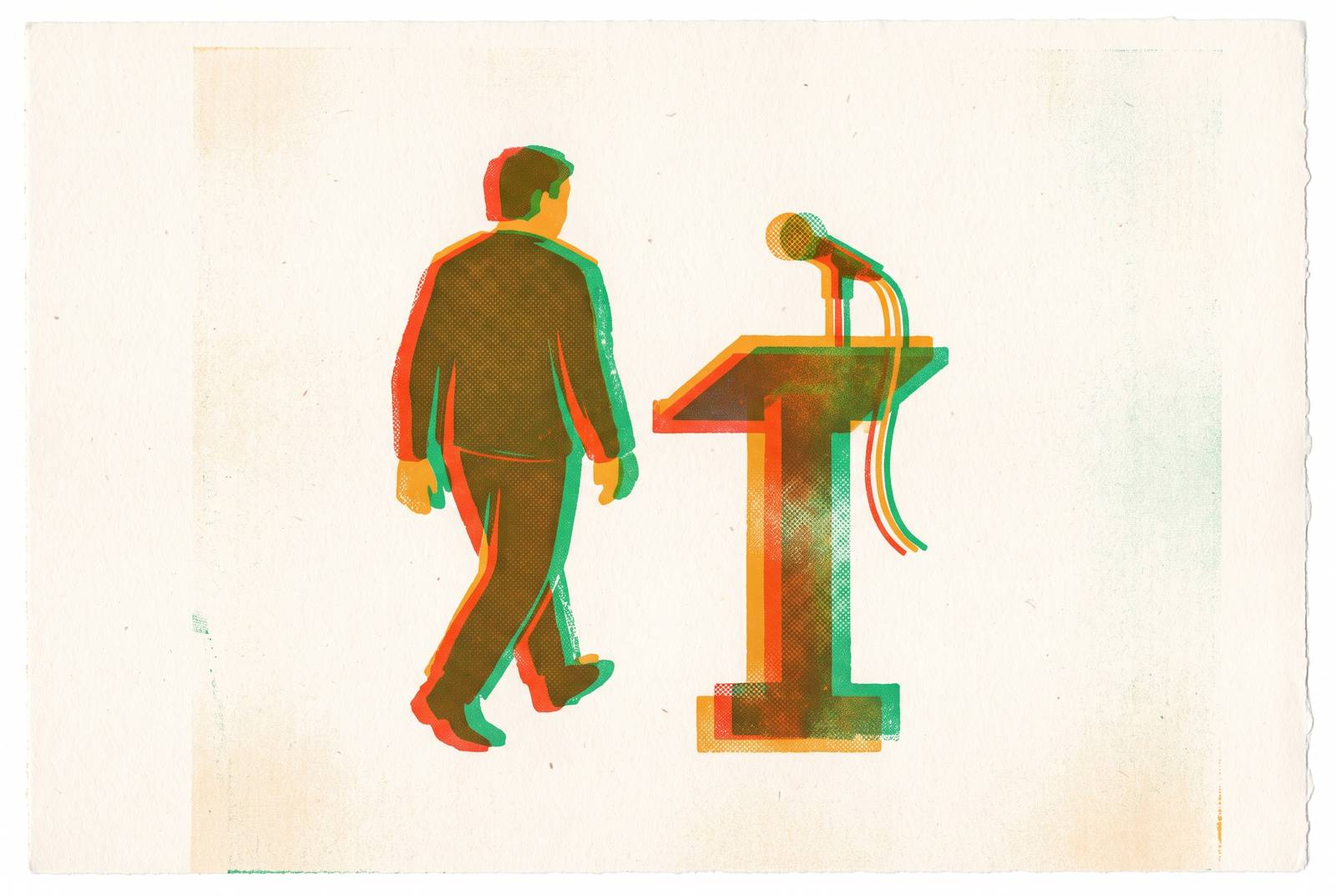 Cover illustration for “Why Some Speakers Quit Toastmasters”