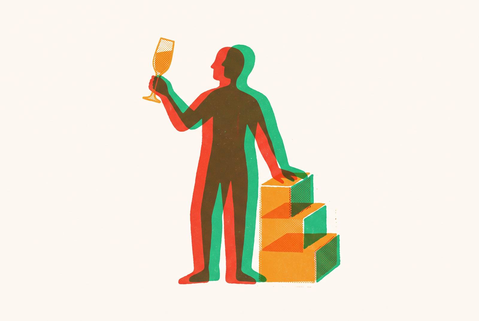 Cover illustration for “Wedding Toast Structure for Non-Speakers”