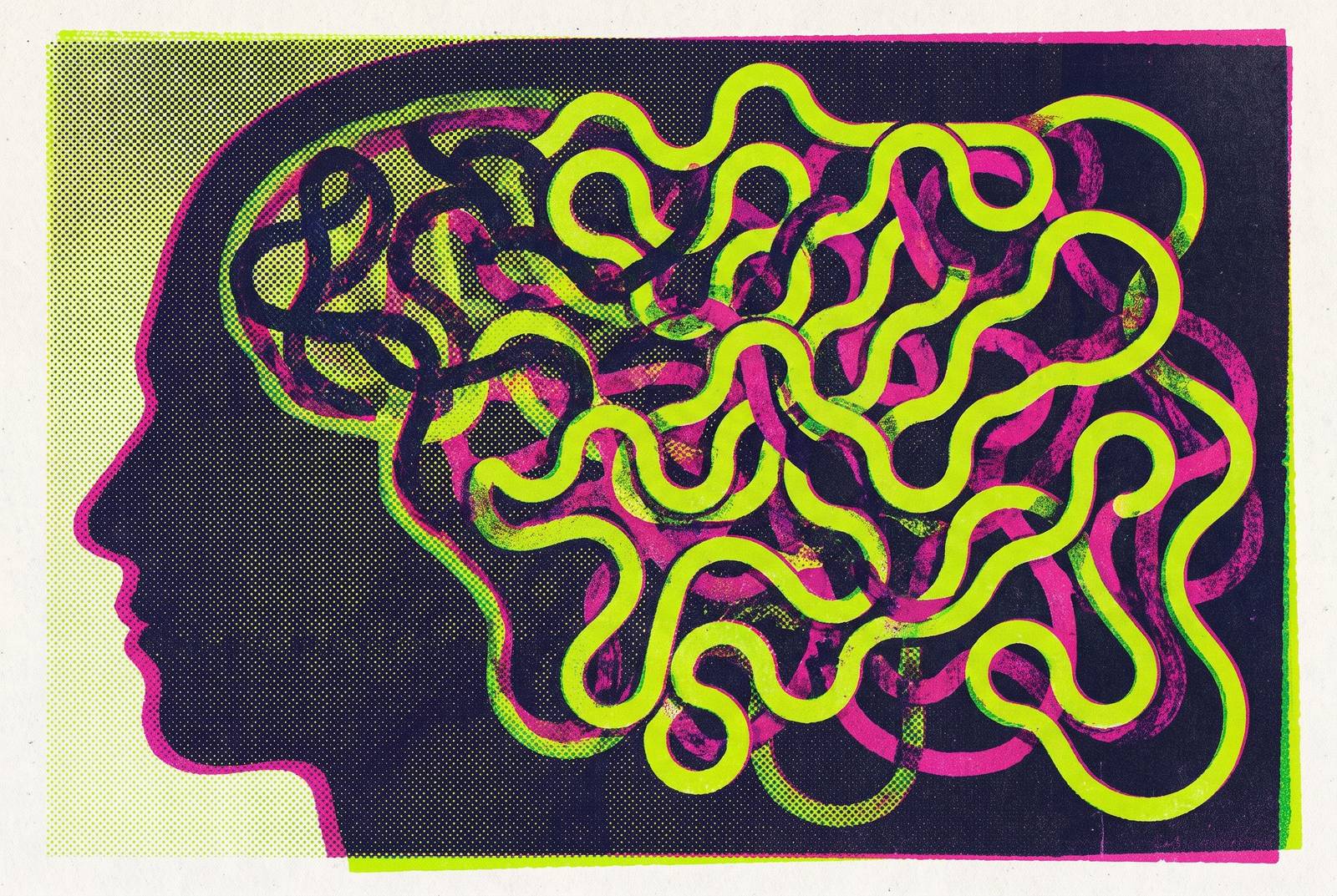 Cover illustration for “Neuroplasticity and Rewiring Communication Anxiety”