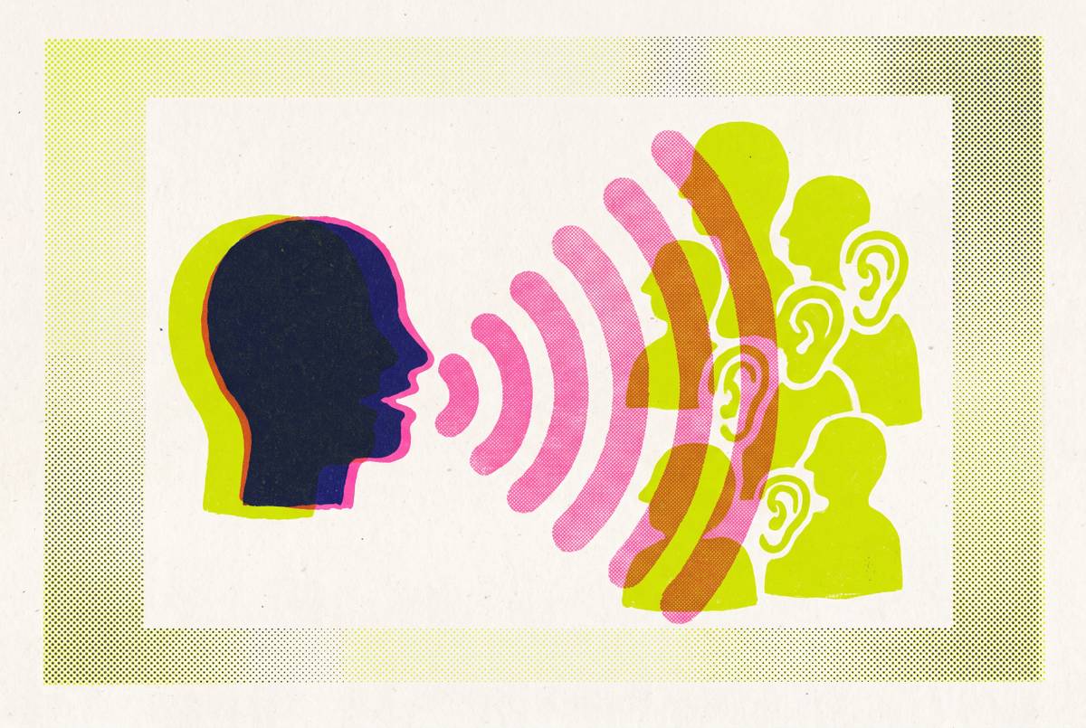 Cover illustration for “Vocal Warmth Cues and Audience Trust”