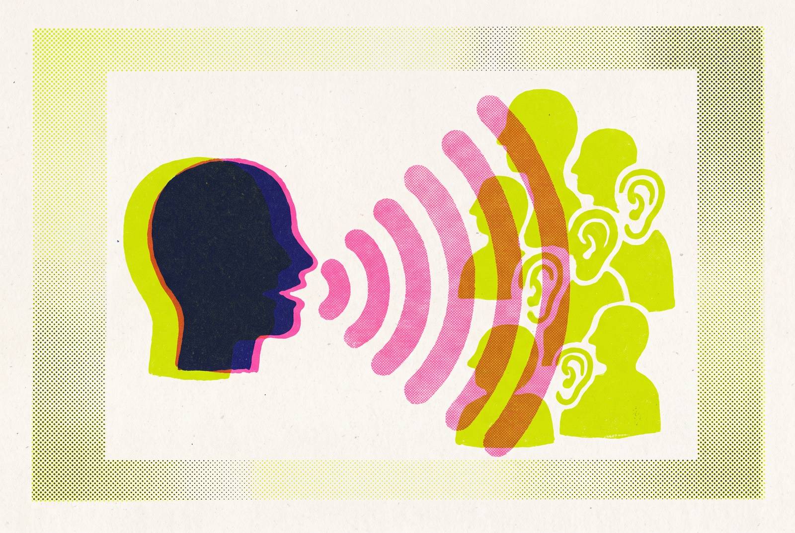 Cover illustration for “Vocal Warmth Cues and Audience Trust”