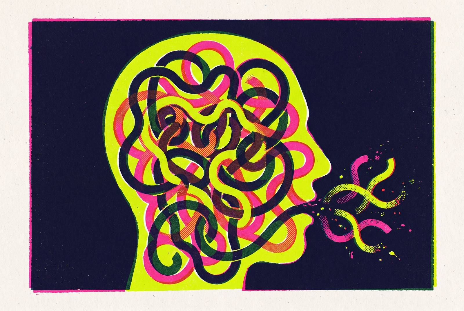 Cover illustration for “Cognitive Distortions That Make Speaking Fear Worse”