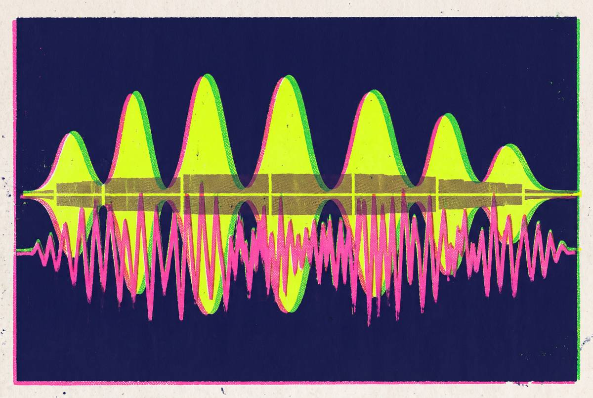 Cover illustration for “Acoustic Differences Between Confident and Anxious Speech”