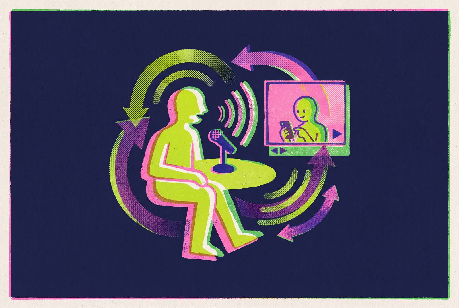 Cover illustration for “Recording and Reviewing Yourself for Speech Improvement”