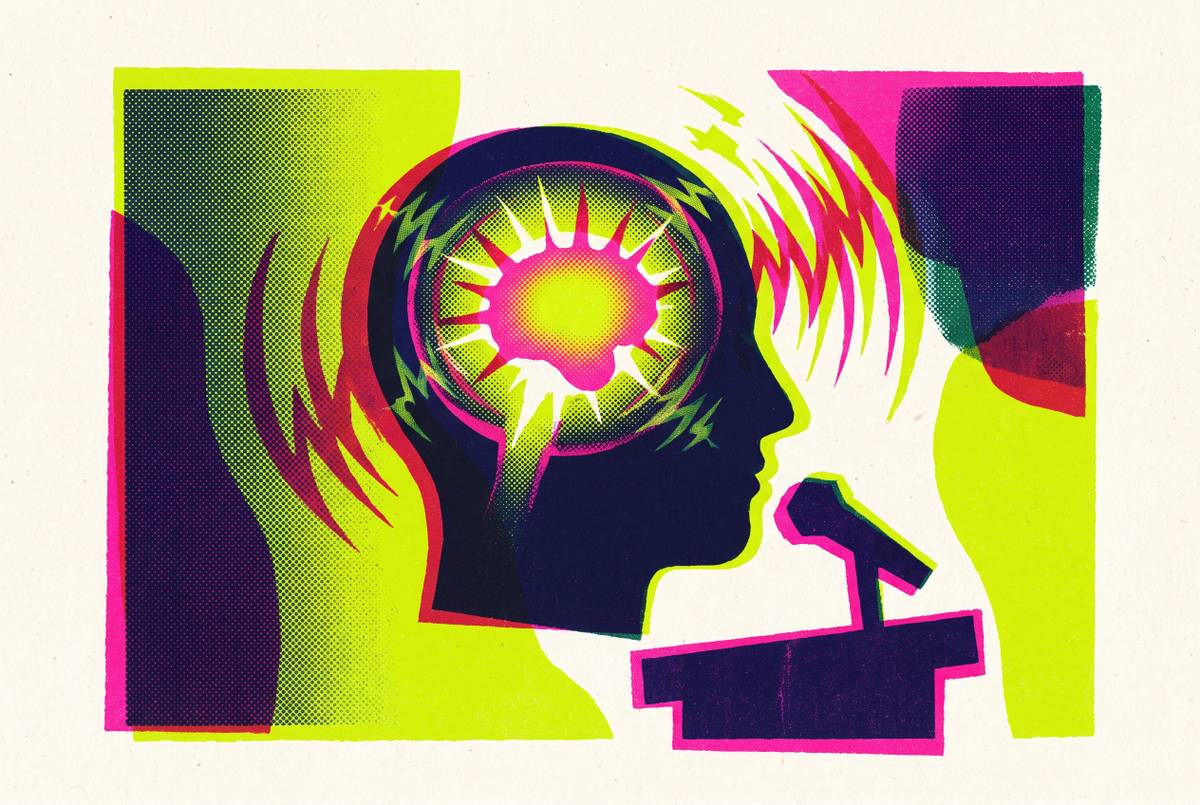 Cover illustration for “Amygdala Hijack During Public Speaking”