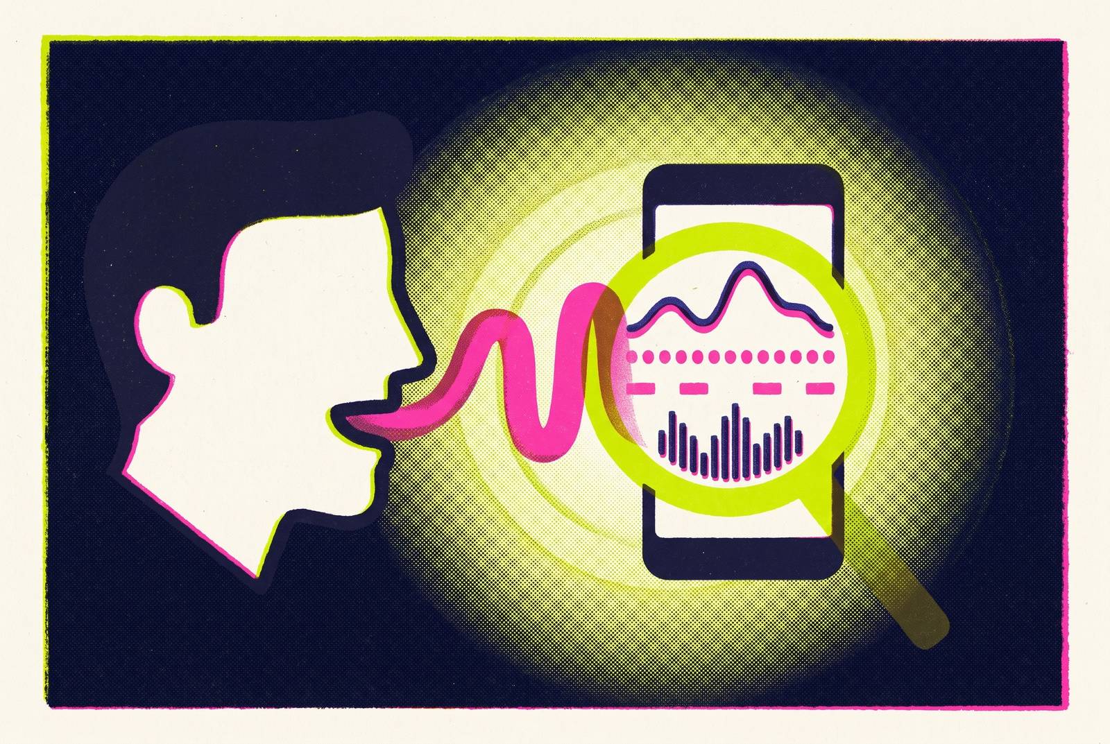 Cover illustration for “What an App That Listens and Scores Your Voice Every Day Actually Measures”