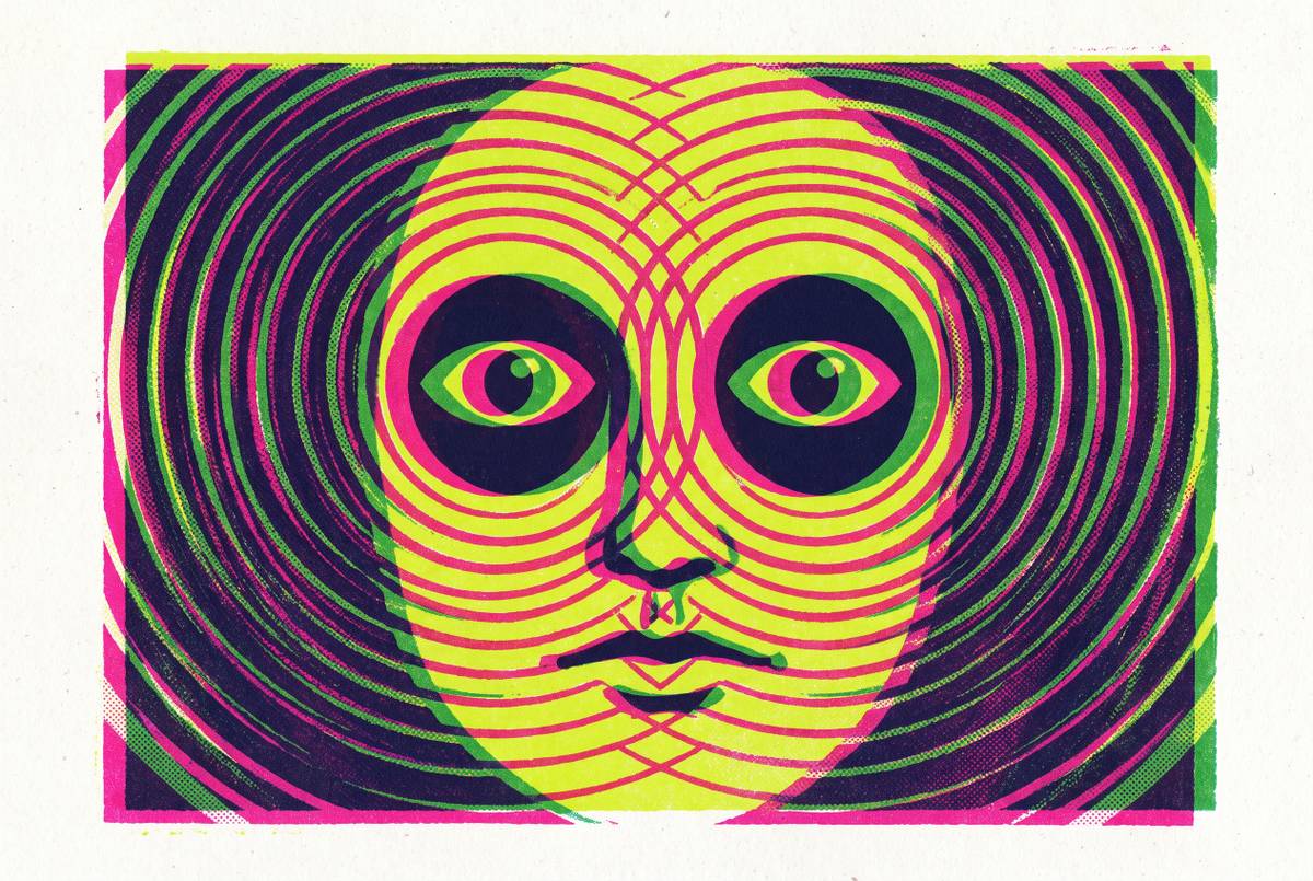 Cover illustration for “Eye Contact and Perceived Confidence in Speakers”