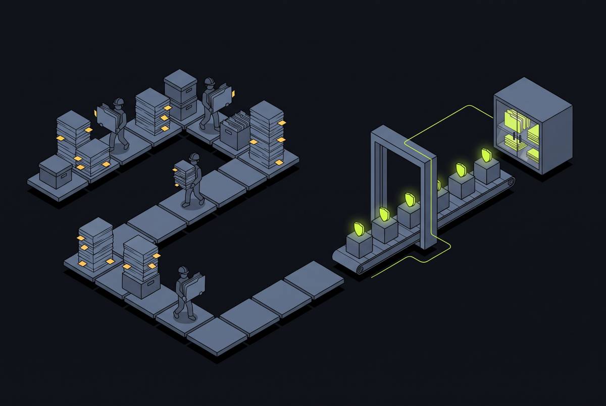 Cover illustration for “Why Startups Treat SOC 2 as a Quarter-Long Project and How Deployment-Layer Automation Ends That”