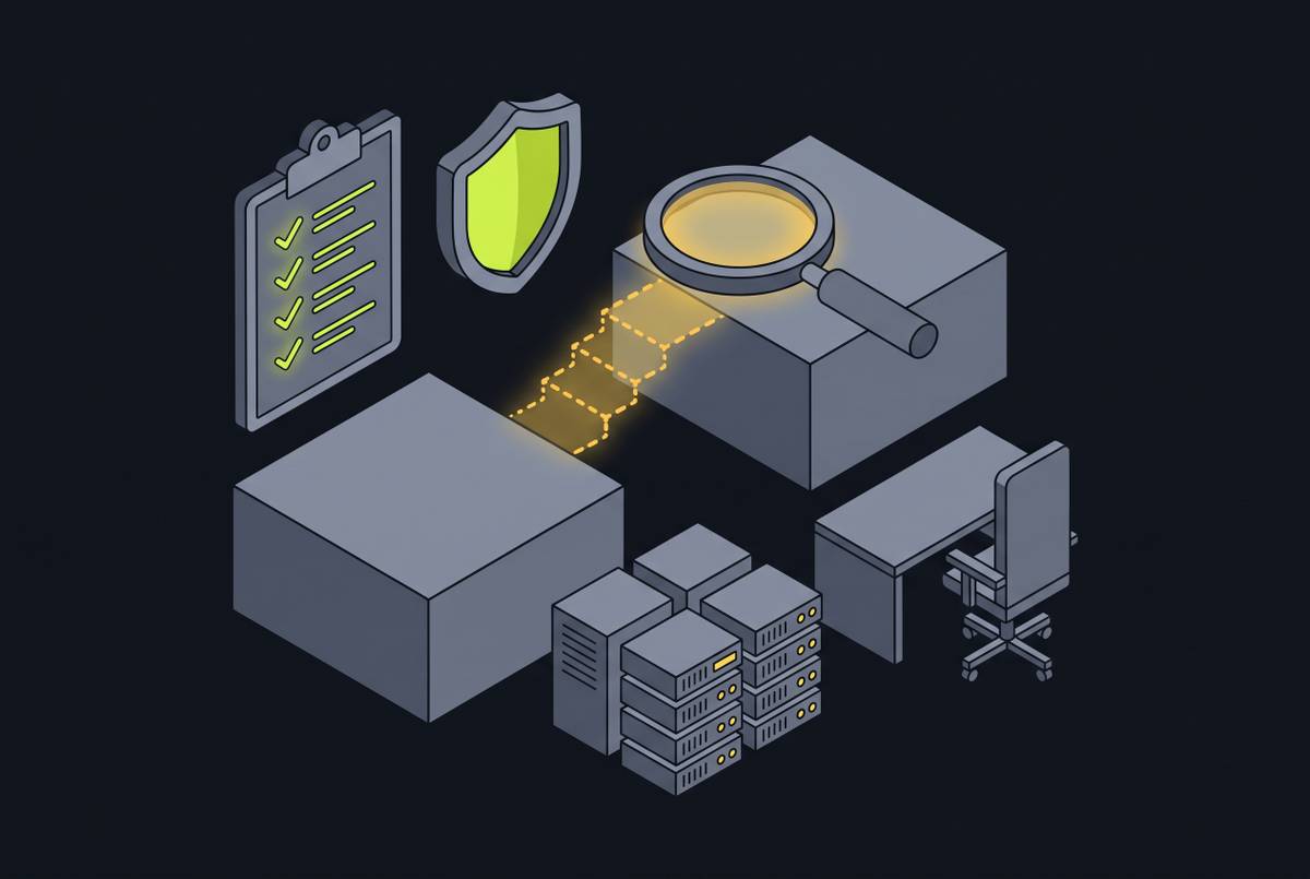 Cover illustration for “ISO 27001 Gap Assessment for Startups Without a CISO”