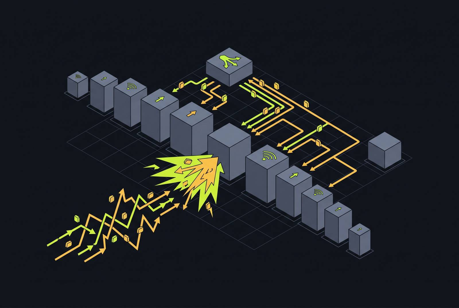 Cover illustration for “Autoscaling Configuration for Unpredictable Traffic Spikes”