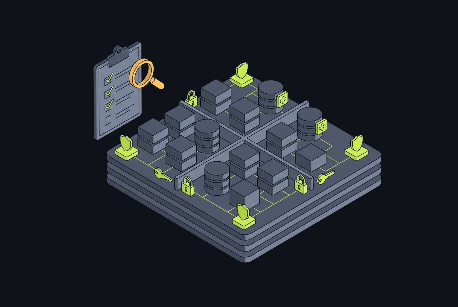 Cover illustration for “Deploying SOC 2 and HIPAA Controls at the AWS Infrastructure Layer Before Your First Audit”