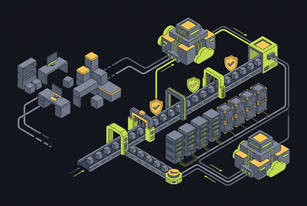 Cover illustration for “Replacing a Compliance Team With Deployment-Layer Automation on AWS and GCP”