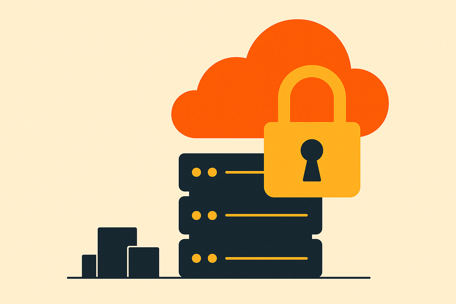 Cover illustration for “Cloud Provider Lock-In Risks for Startup Infrastructure”
