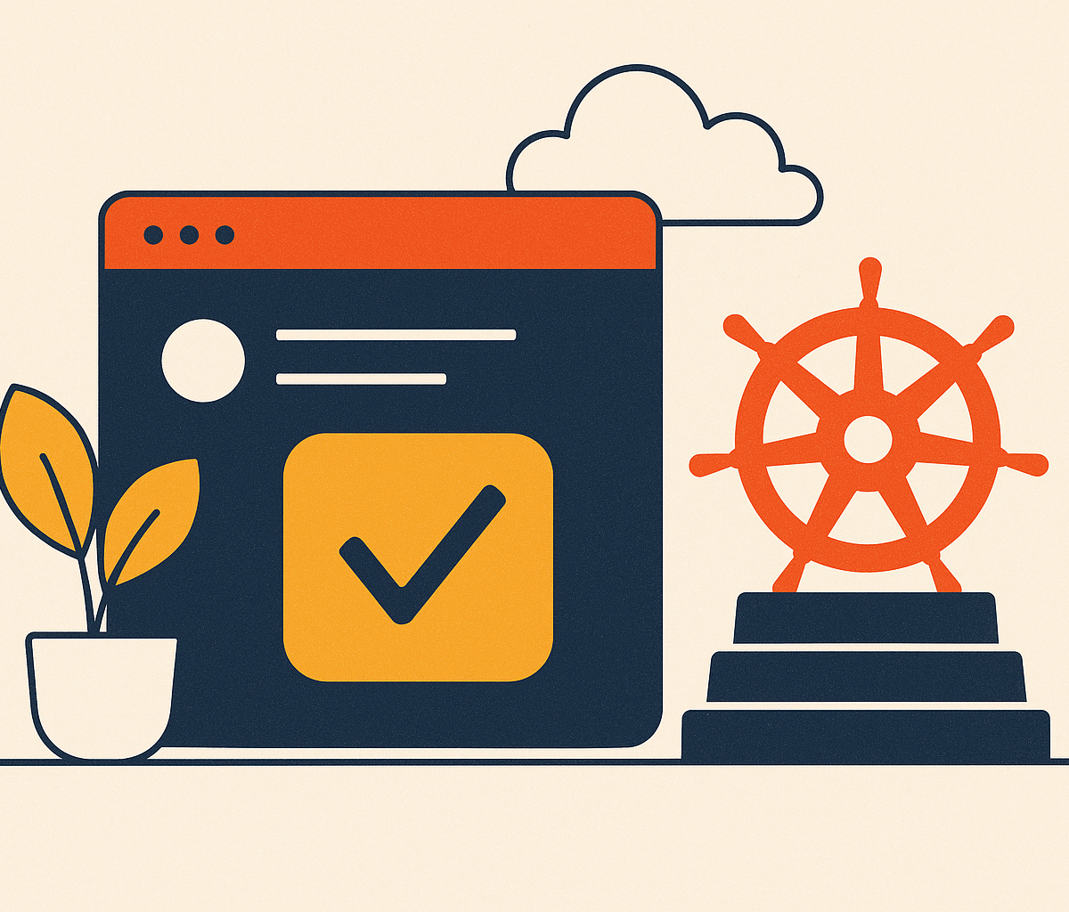 Cover illustration for “Preview Environments for Pull Requests on Kubernetes”