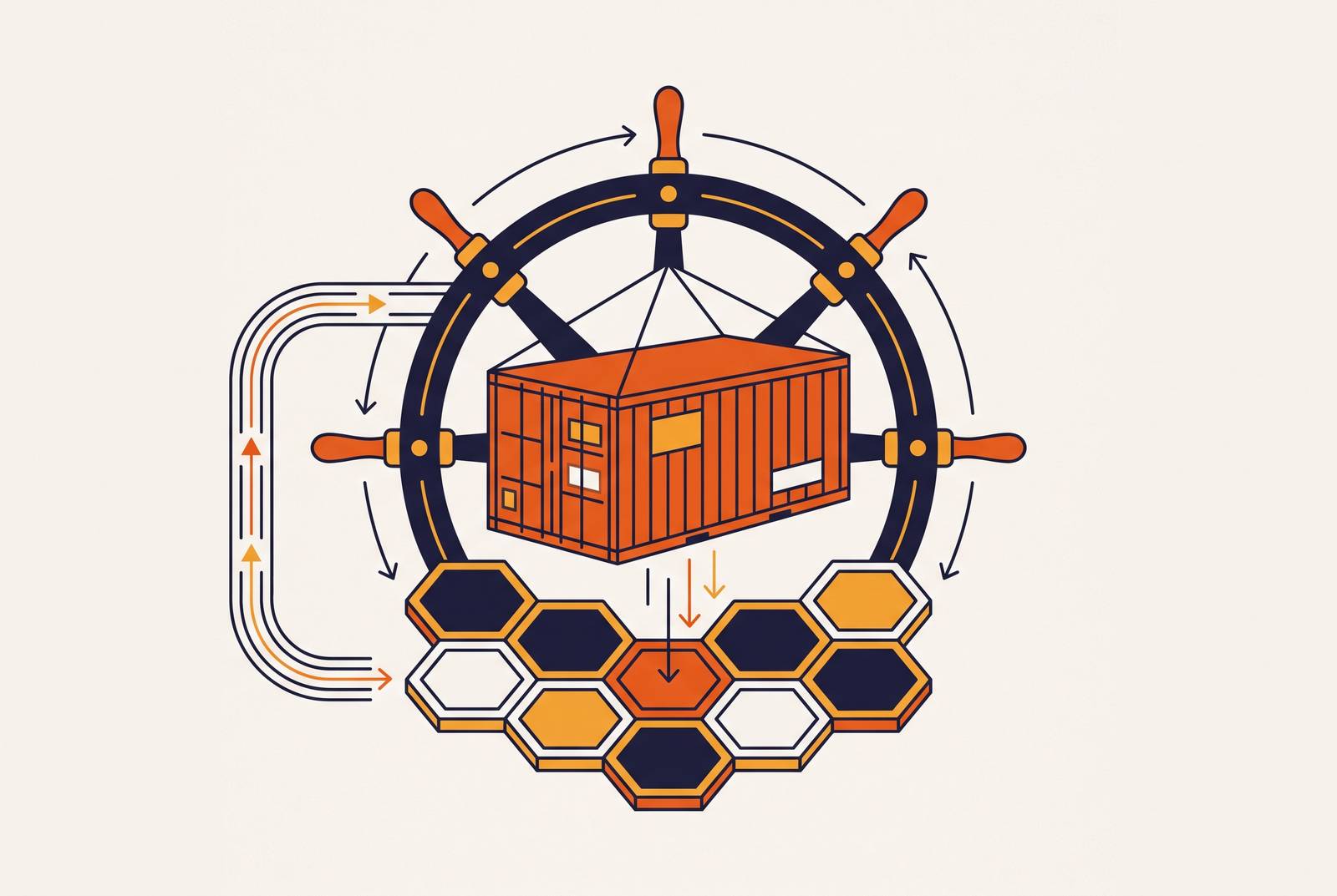 Cover illustration for “What Actually Happens When You Deploy to Kubernetes”