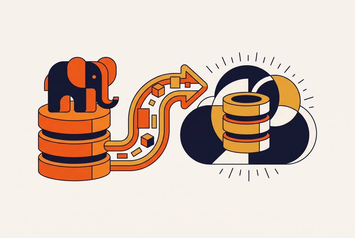 Cover illustration for “Migrating From Heroku Postgres to a Managed Database”