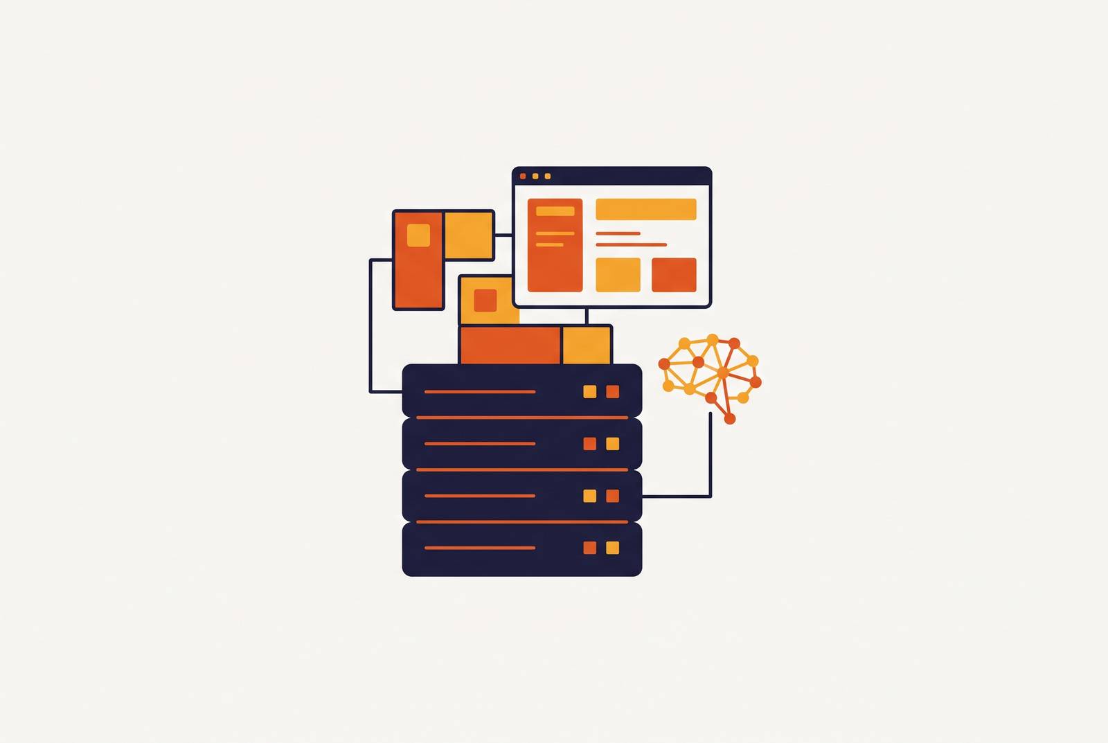 Cover illustration for “Self-Hosted AI App Builders for Internal Tools”