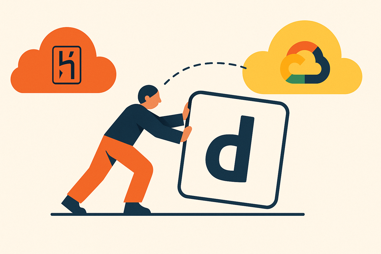 Cover illustration for “Migrating a Django App from Heroku to GCP Without Downtime”