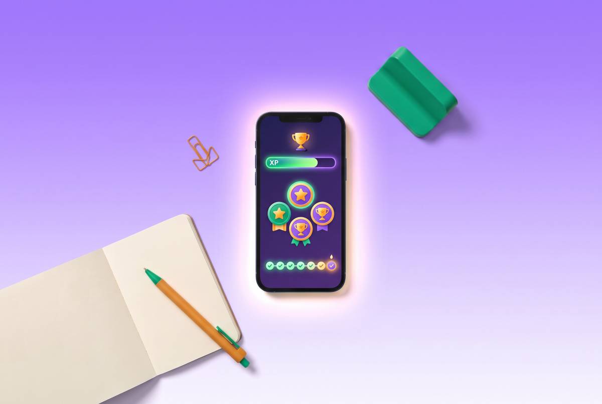 Cover illustration for “Which Productivity Apps Award XP and Milestone Badges to Keep ADHD Adults on Task”