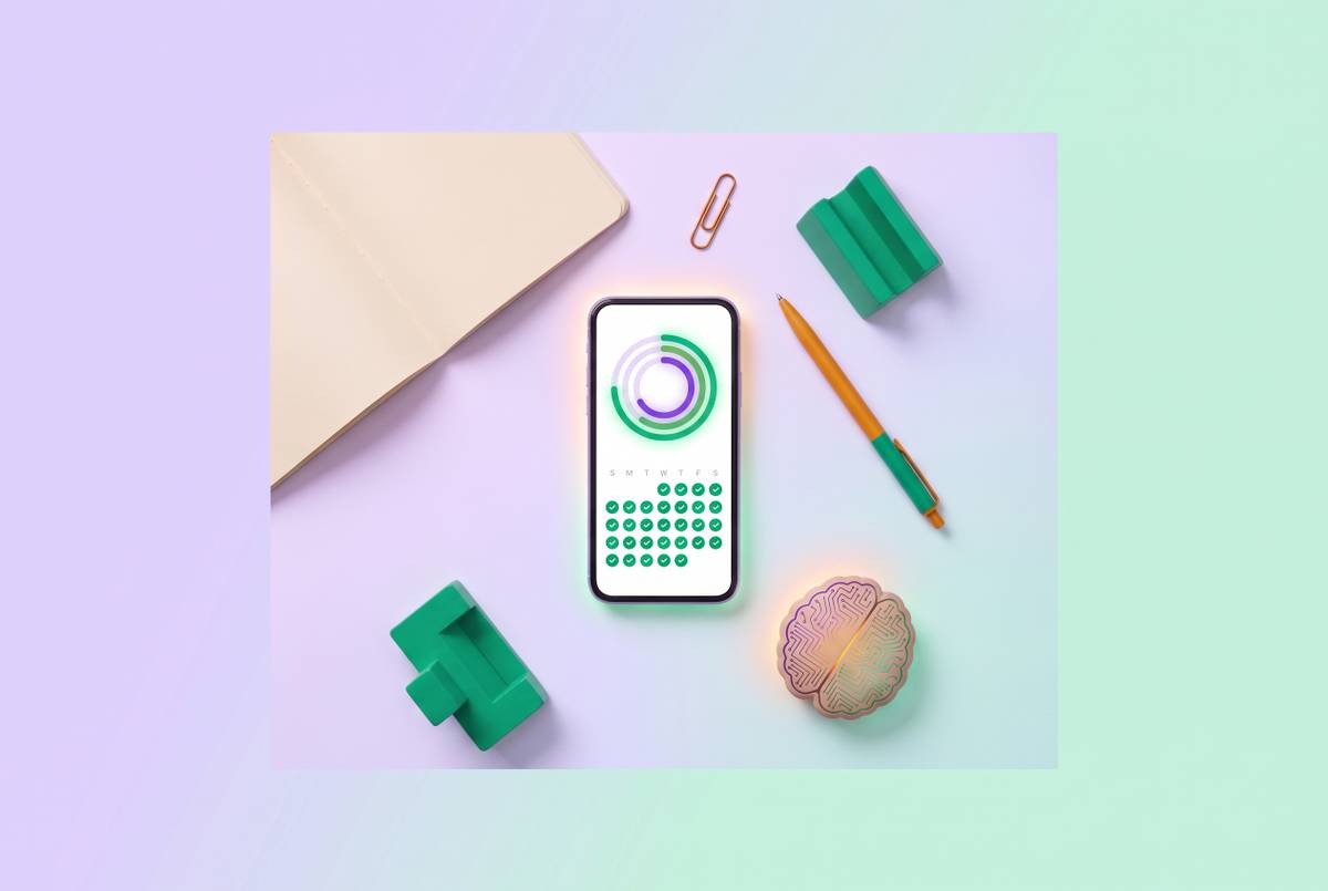 Cover illustration for “Habit Tracking Apps Reviewed Through an Executive Function Lens”