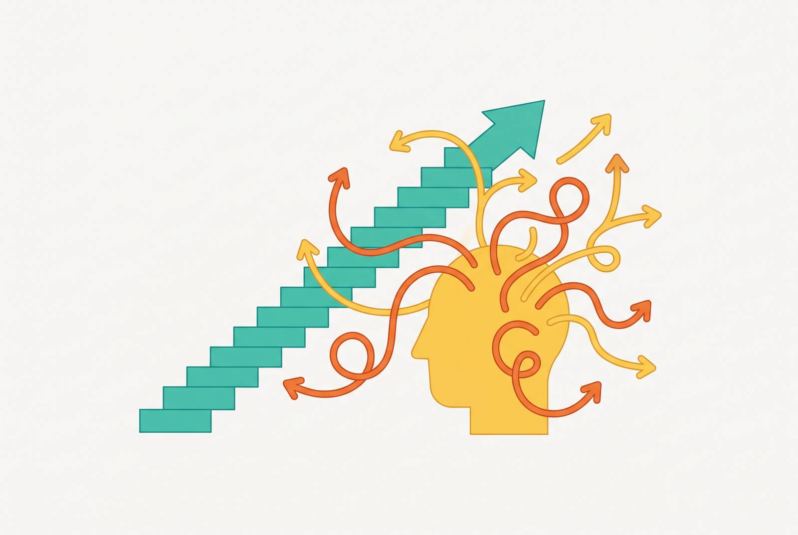 Cover illustration for “Why Standard Goal-Setting Frameworks Fail ADHD Adults”