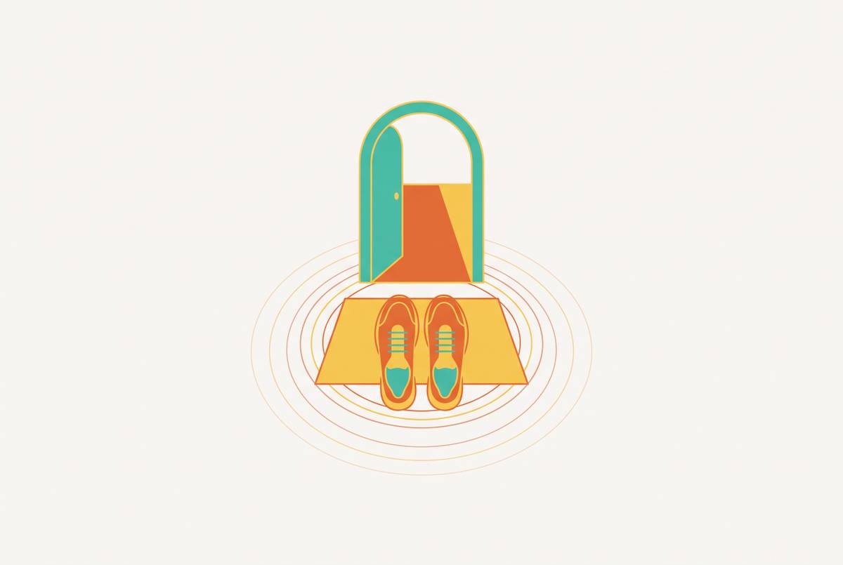 Cover illustration for “Object Placement as ADHD Habit Trigger Design”