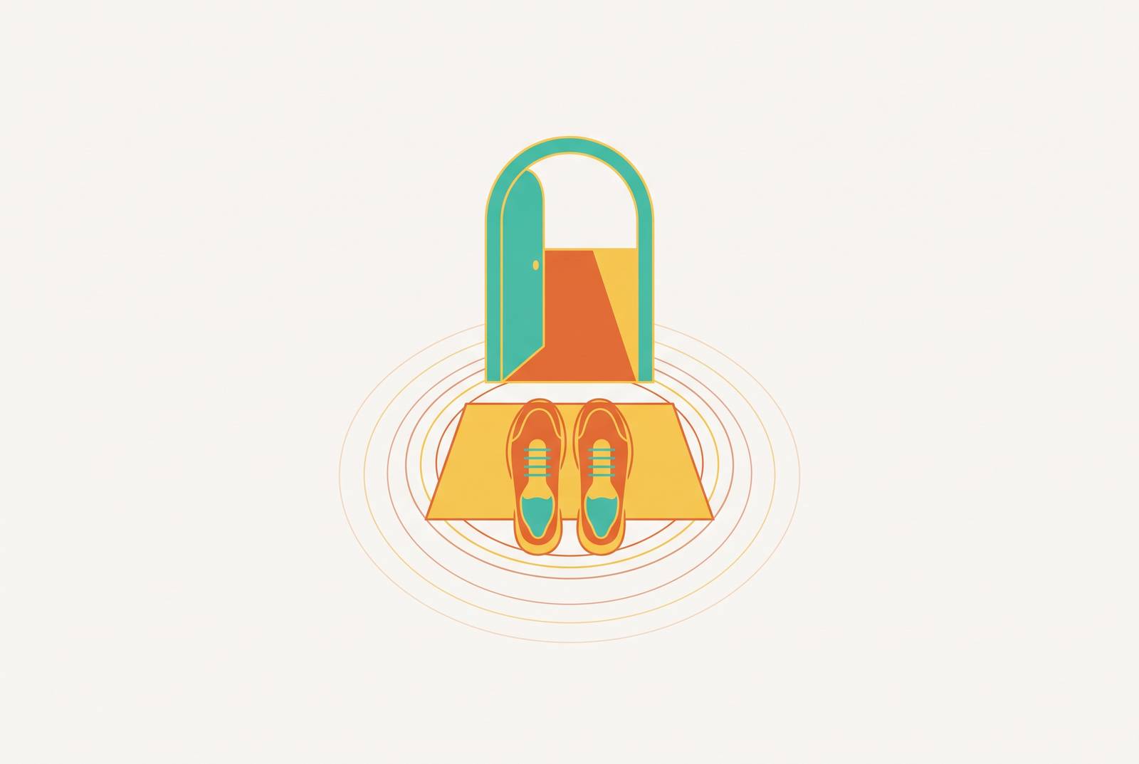 Cover illustration for “Object Placement as ADHD Habit Trigger Design”