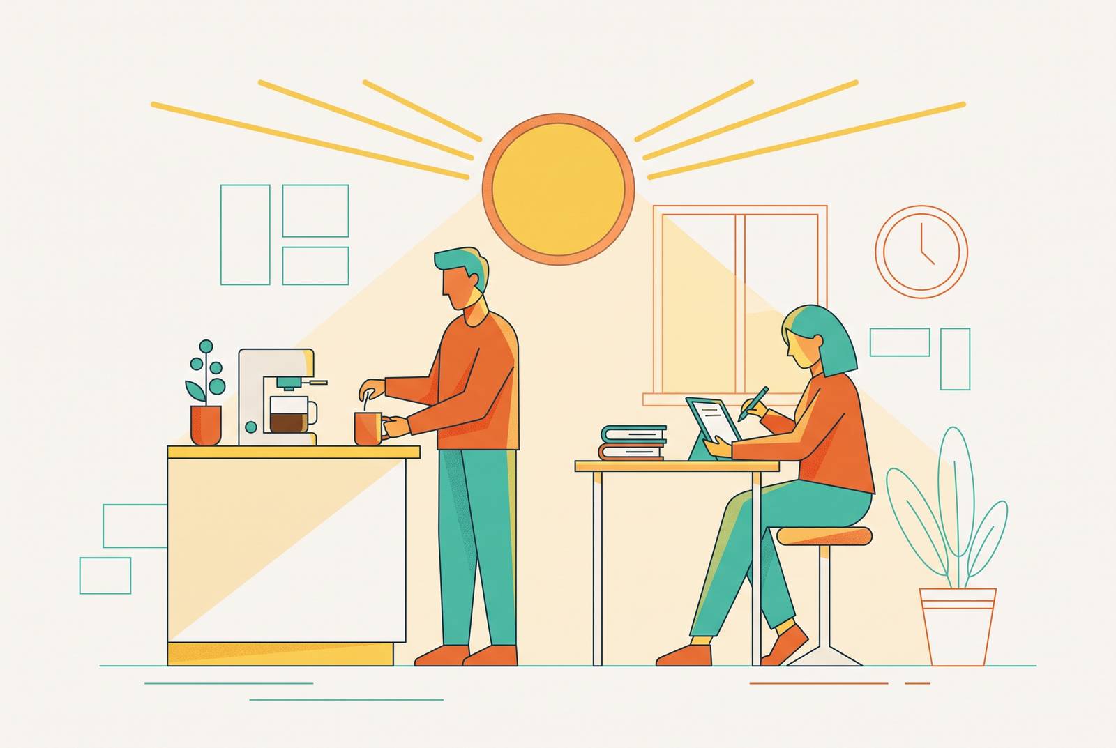 Cover illustration for “Body Doubling in Morning Routines for ADHD Adults”