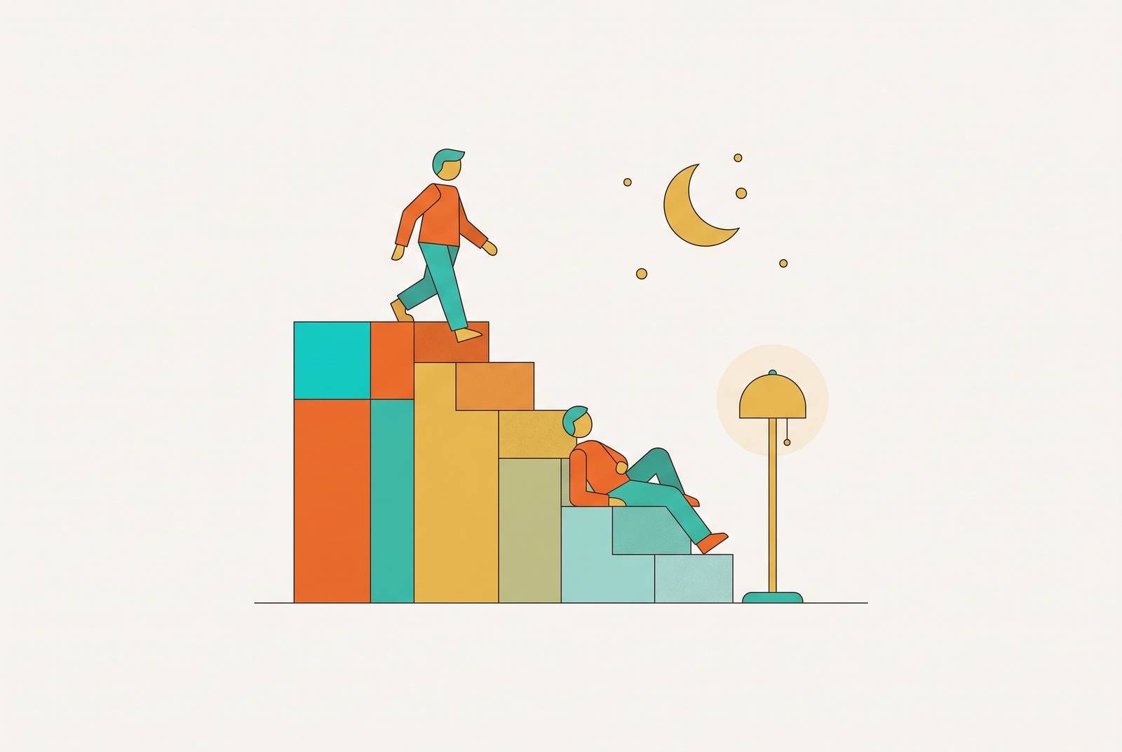 Cover illustration for “Evening Routines as ADHD Transition Scaffolding”