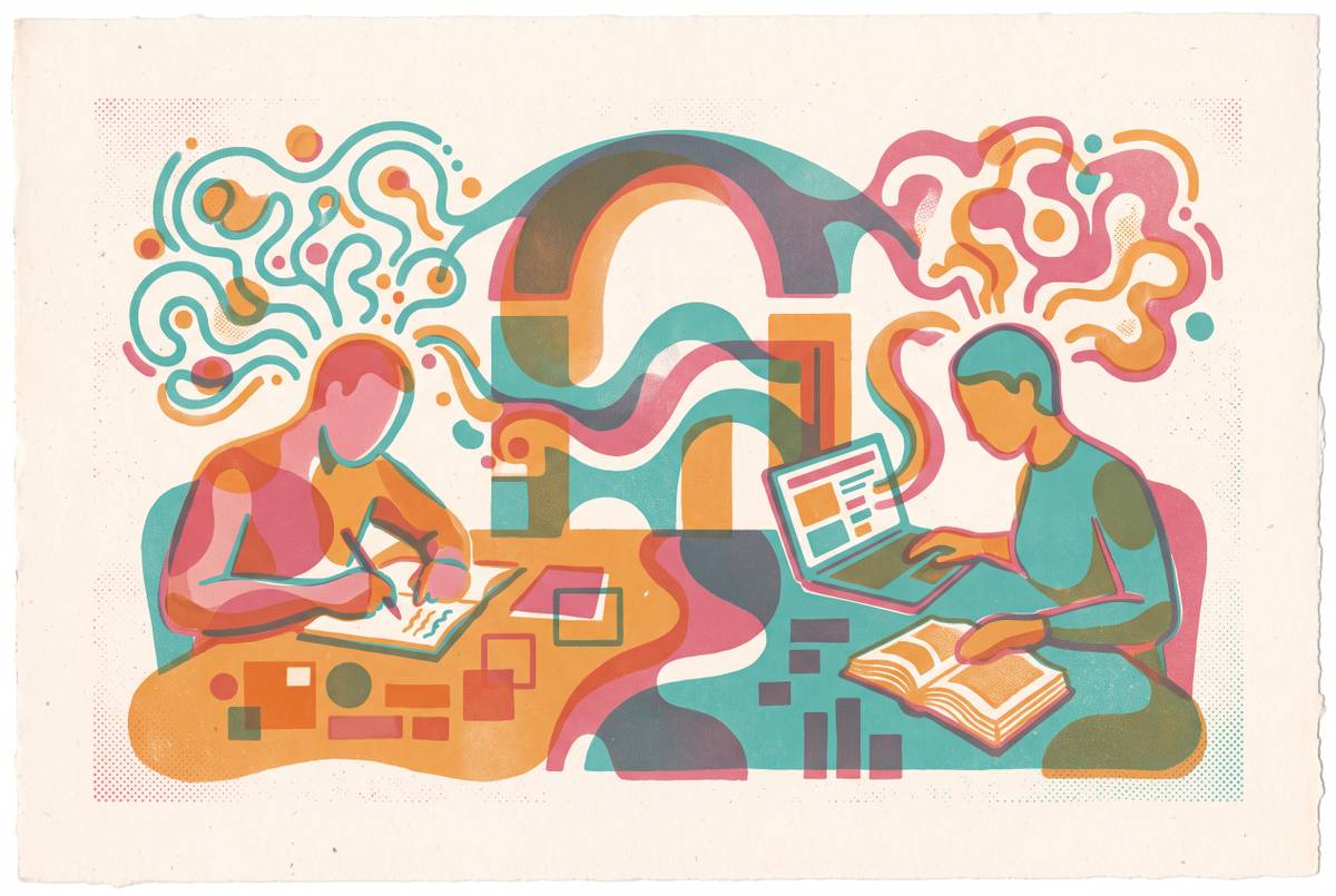 Cover illustration for “Body Doubling as an ADHD Mental Health and Productivity Tool”