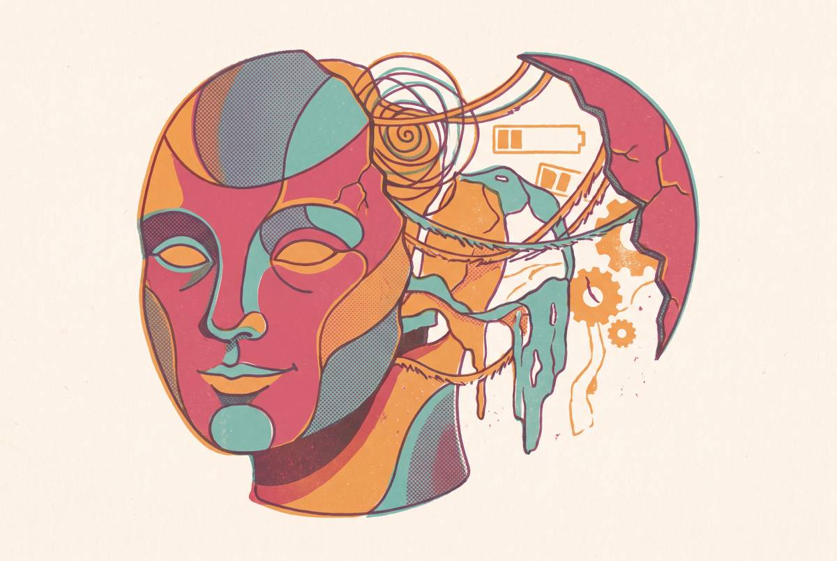 Cover illustration for “ADHD Burnout as a Consequence of Sustained Masking”